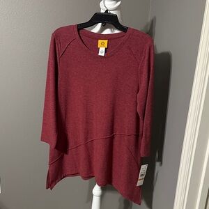 Ruby Rd. Women's Burgundy (6060 Ruby) Tunic Top